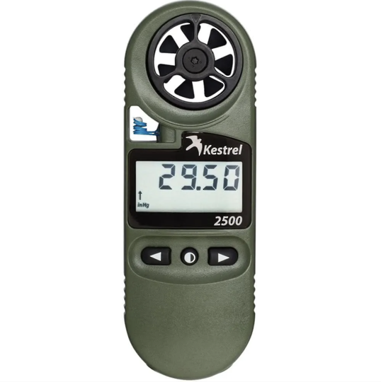 Kestrel 2500 Pocket Weather Meter Night Vision - Green